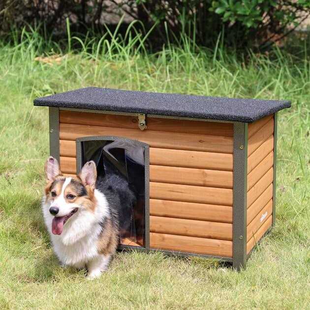 Wooden Dog Crates House with Iron Frame L82763
