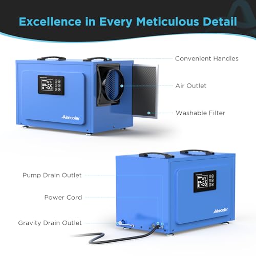 125 Pints Commercial Dehumidifier with Drain Hose I56406