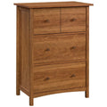 Engineered Wood Secretary Desk/Chest in Prairie Cherry Q685