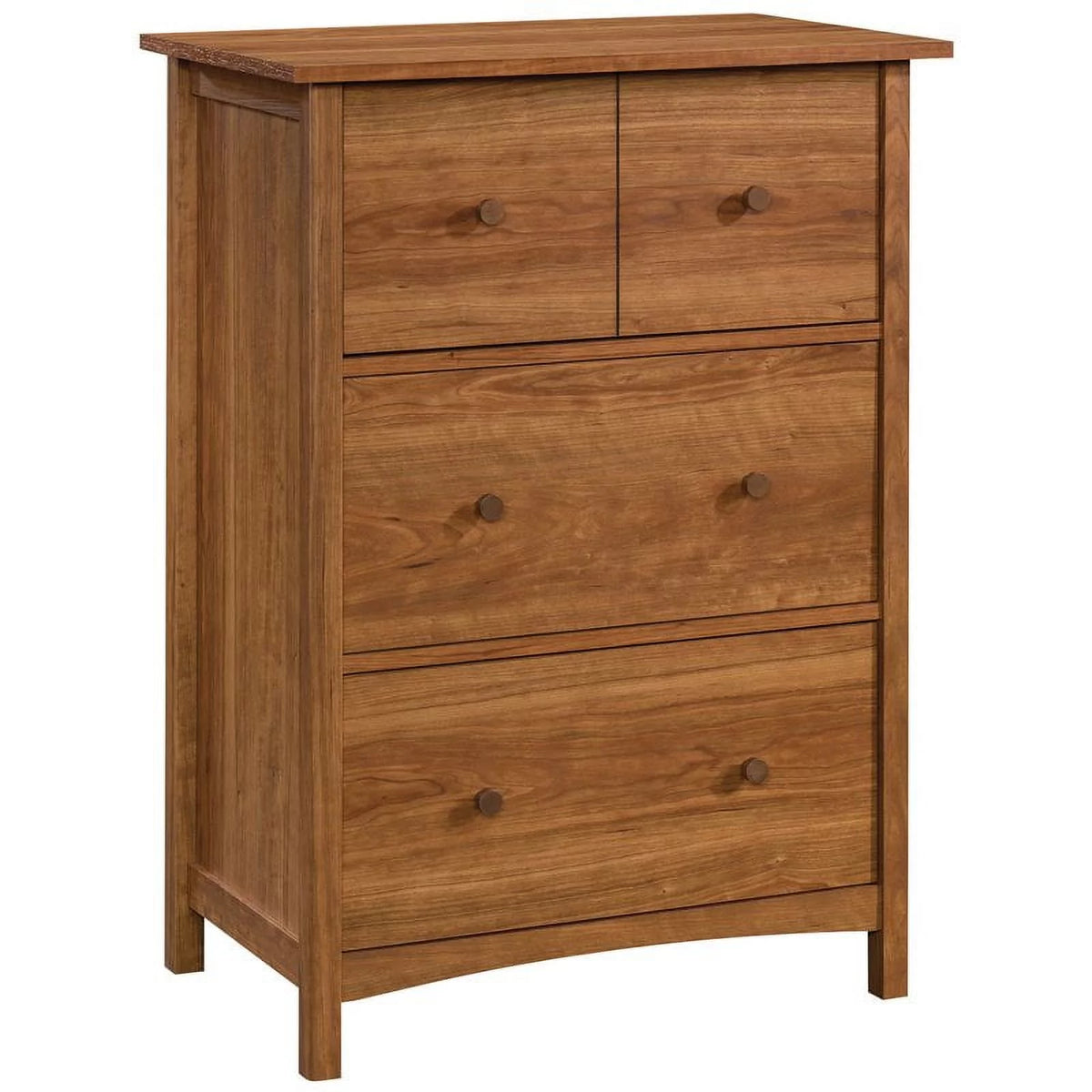 Engineered Wood Secretary Desk/Chest in Prairie Cherry Q685