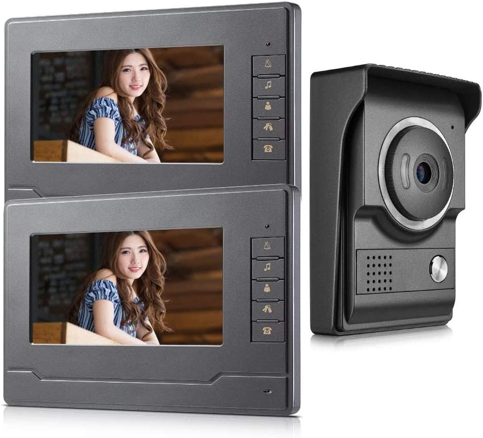 Wired 7 Inches Video Intercom System with HD Camera F317