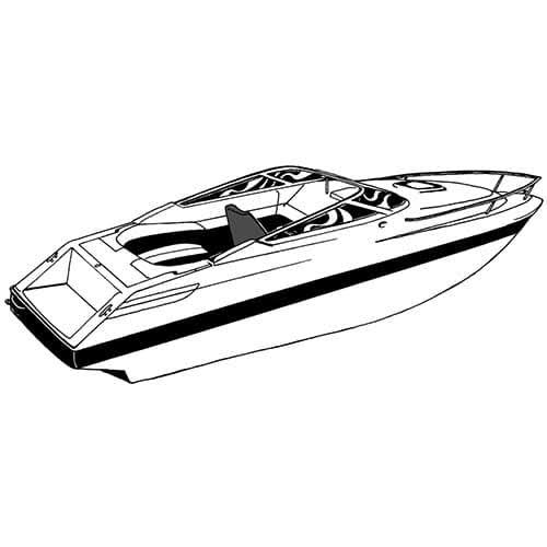 Boat Cover for V-Hull Low Profile Cuddy U216