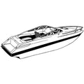 Boat Cover for V-Hull Low Profile Cuddy U216