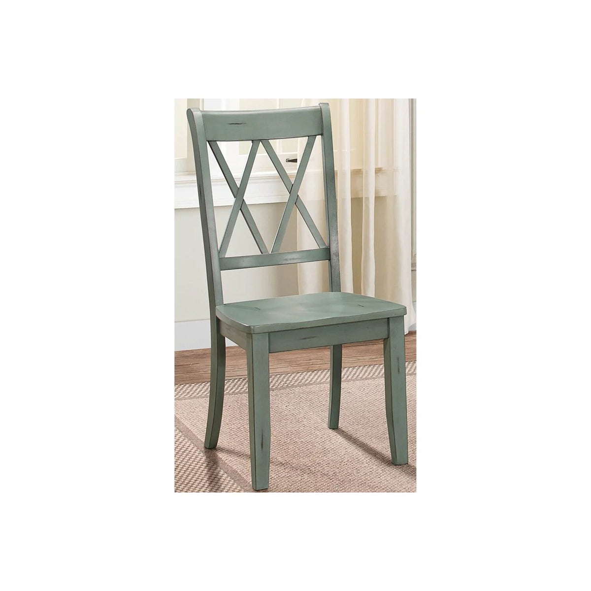 Teal Blue Set of 2 Side Chair K893654
