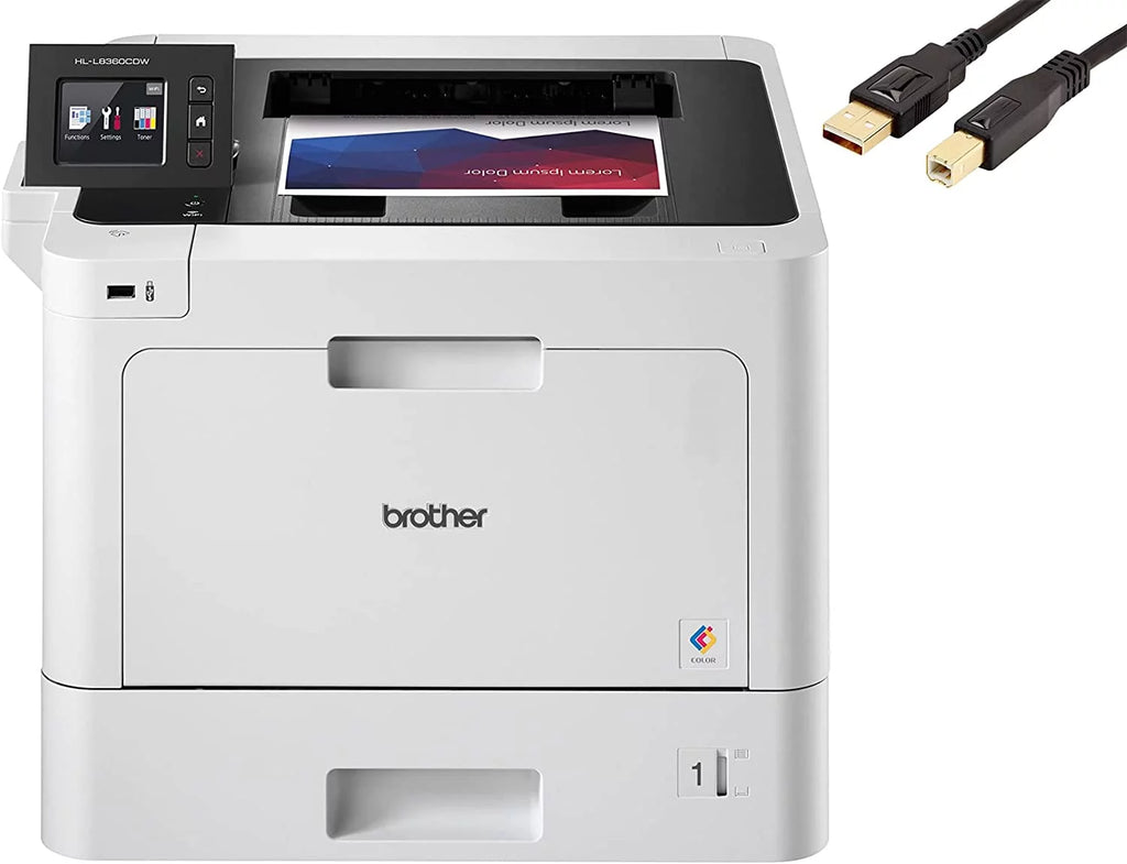Color Laser Printer, 33 ppm, Auto 2-Sided Printing L352550