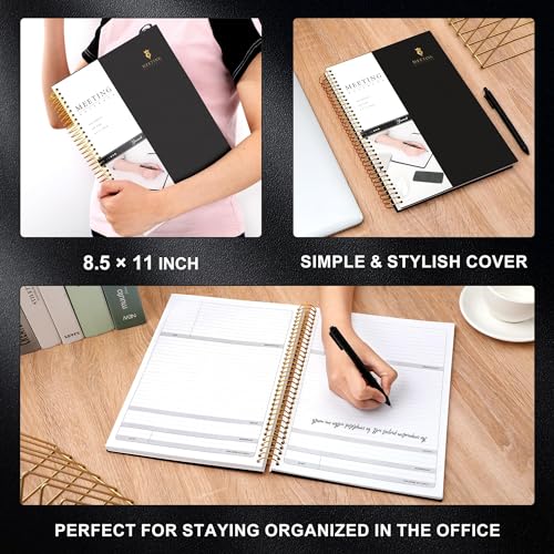 Pink Hardcover Leather Meeting Notebook P883840