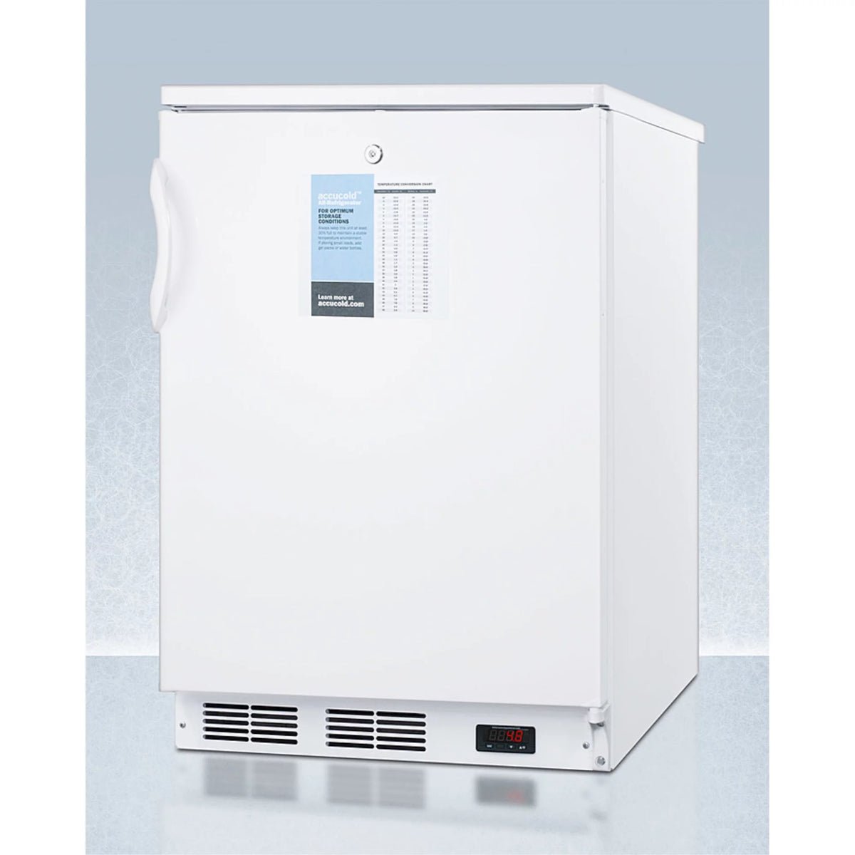 24" Wide Auto Defrost Commercial All-Refrigerator with Lock C4580