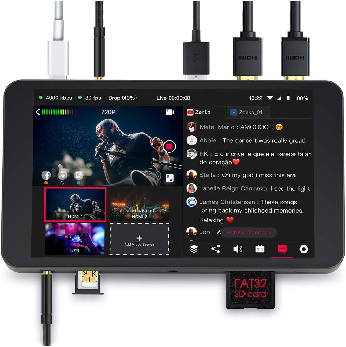 Portable Multi-Cam Live-Streaming Solution E8237