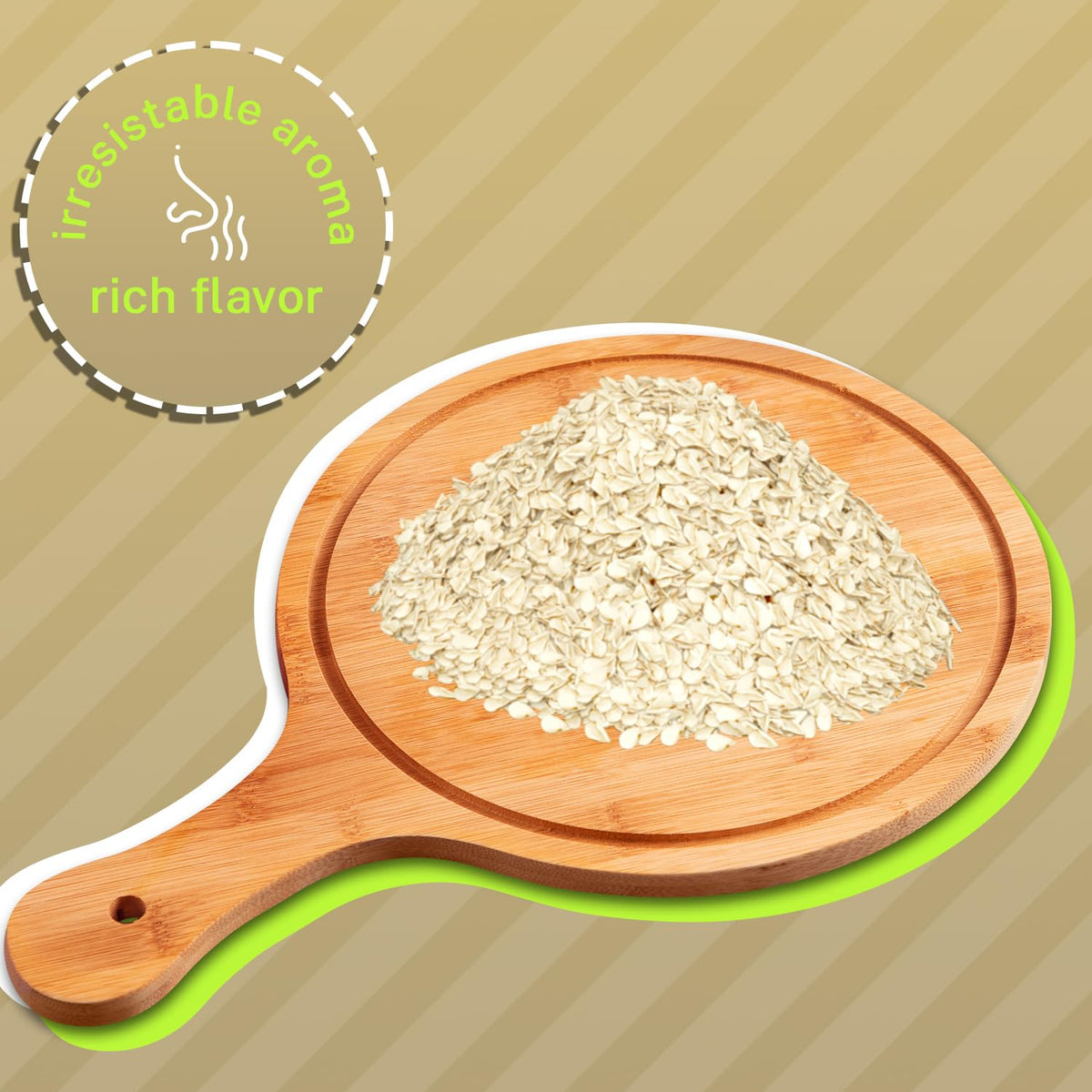 Hulled White Sesame Seeds 5 LB Container F17045