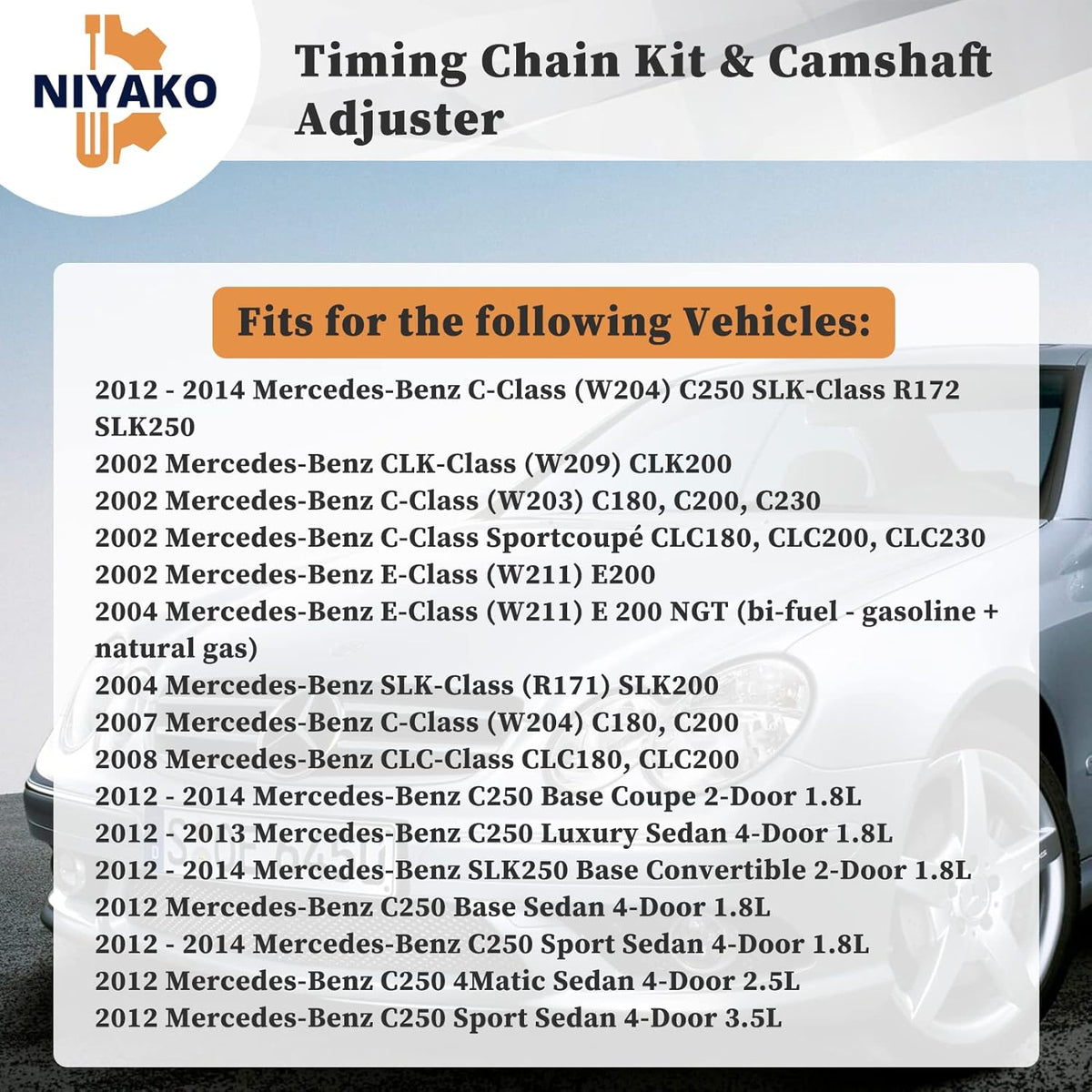 Timing Chain Kit with Camshaft Adjuster and Camshaft Timing Gear X819