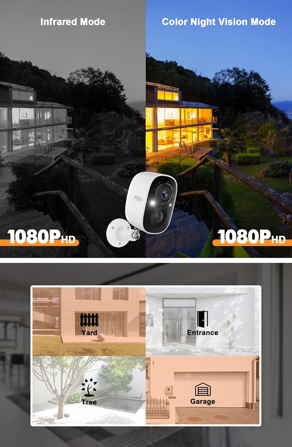 Security Camera Wireless Outdoor 2 pcs F421770