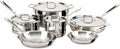 14 Piece 5-Ply Stainless Steel Copper Core Cookware Set B511