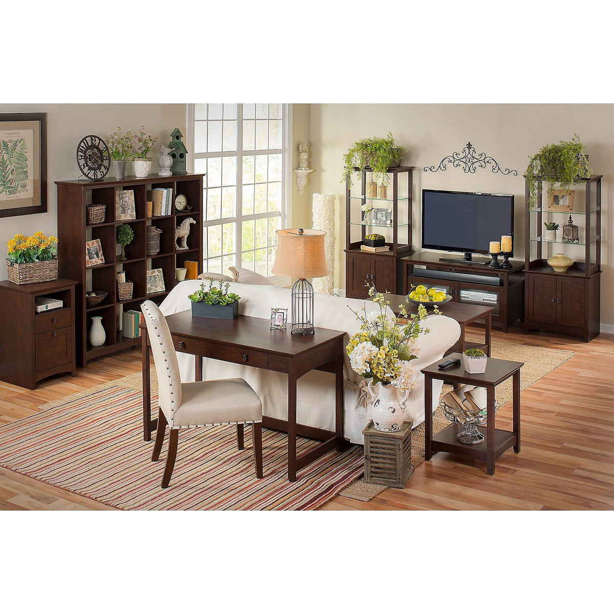 L Shaped Desk with Lateral File Cabinet B592844