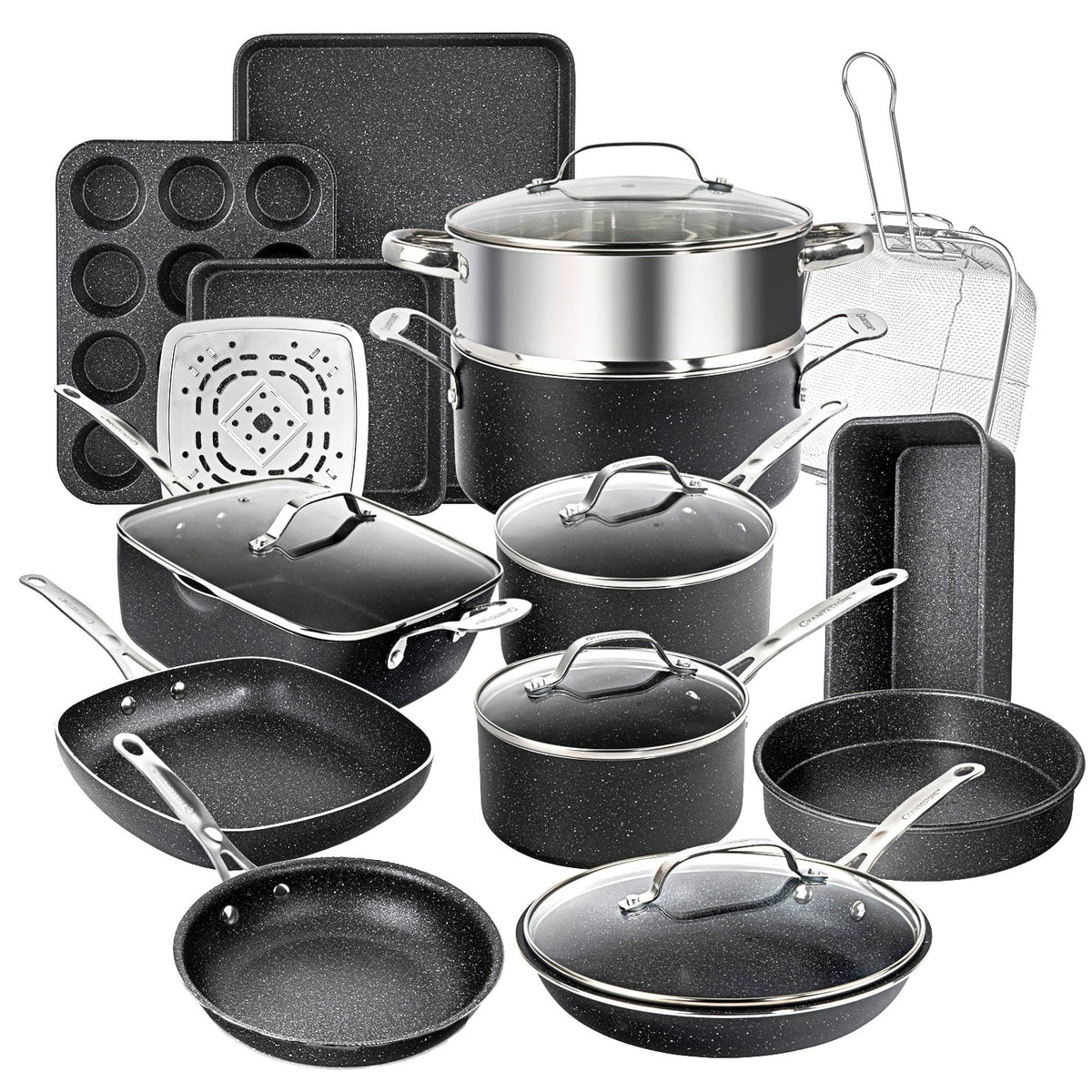 20 Piece Nonstick Cookware and Bakeware Set D16752