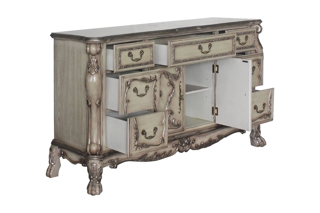 Vintage Bone White Dresser X62974