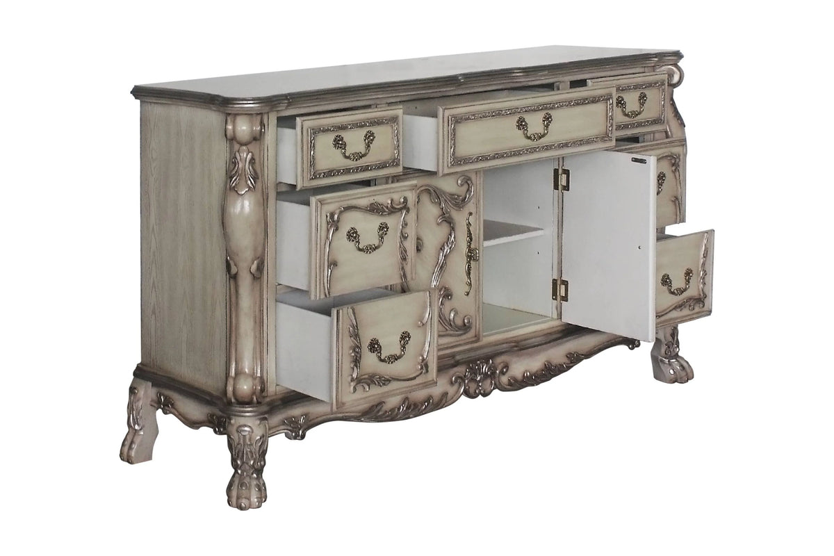 Vintage Bone White Dresser X62974