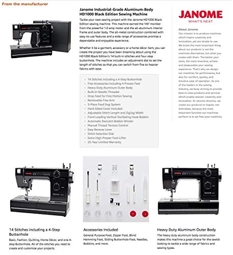 Black Edition All Metal Body Sewing Machine G708