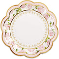 32 Pcs 7 Inch Pink Floral Paper Plates W3767