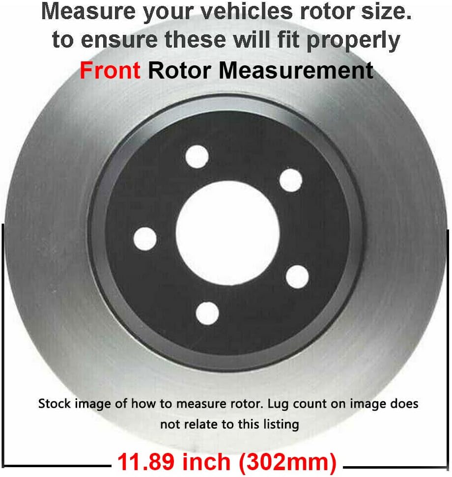 11.89 (302mm) Front Disc Rotors + Brake Pads N2545