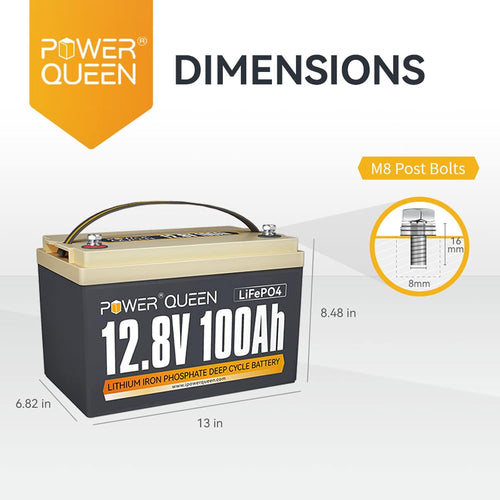 12.8V 100Ah LiFePO4 Battery with 100A BMS E94945