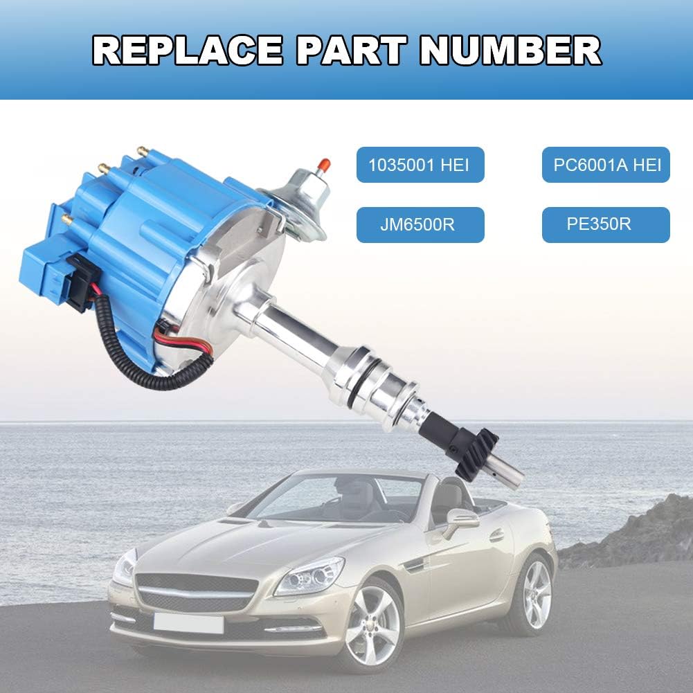 Complete Ignition Distributor 65k Coil 7500RPM Blue Cap Pack of 2 L120