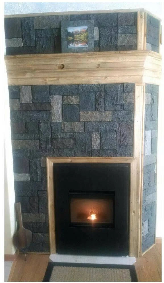 Castle Rock Ashford Charcoal Faux Polyurethane Stone Panel O7759