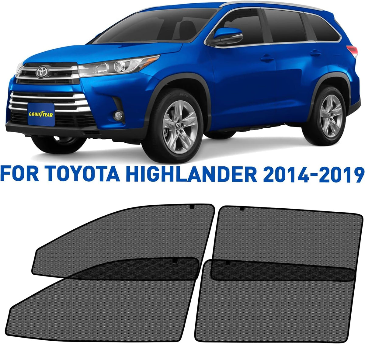Magnetic Car Window Sunshade 4pcs H3223