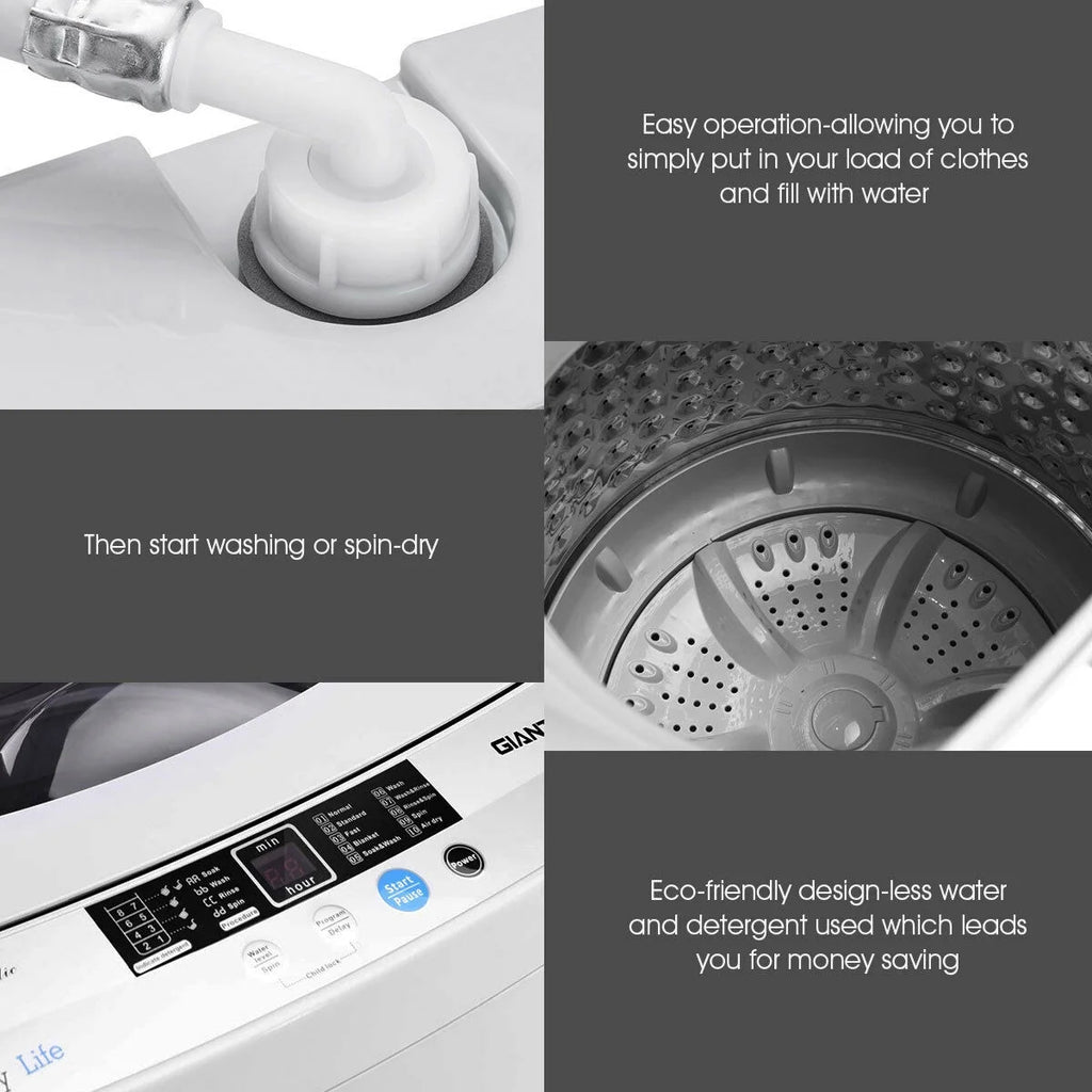 Portable Compact Washing Machine 1.34 Cu.ft E9892