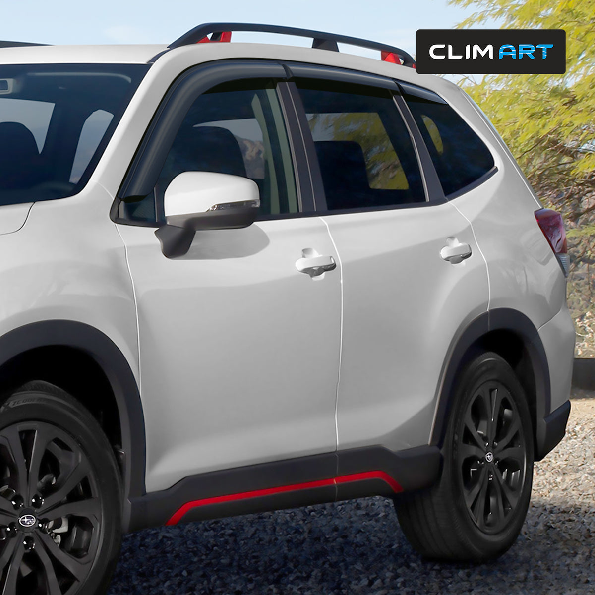 6pcs Tape-on Window Deflectors for Subaru Forester F47849