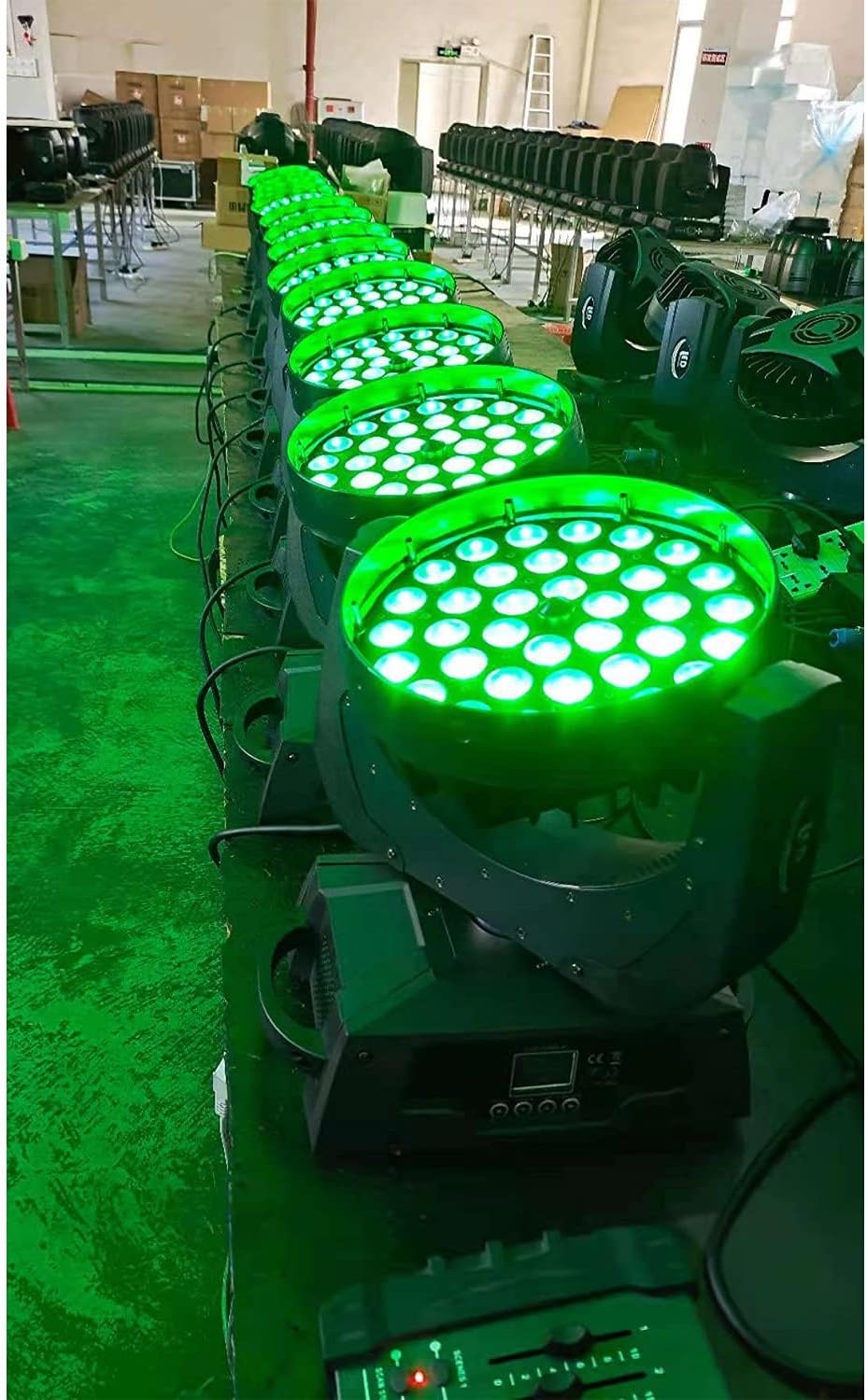 36x18W RGBWAUV 6 in 1 LED Zoom Moving Head Stage Wash Light X3716