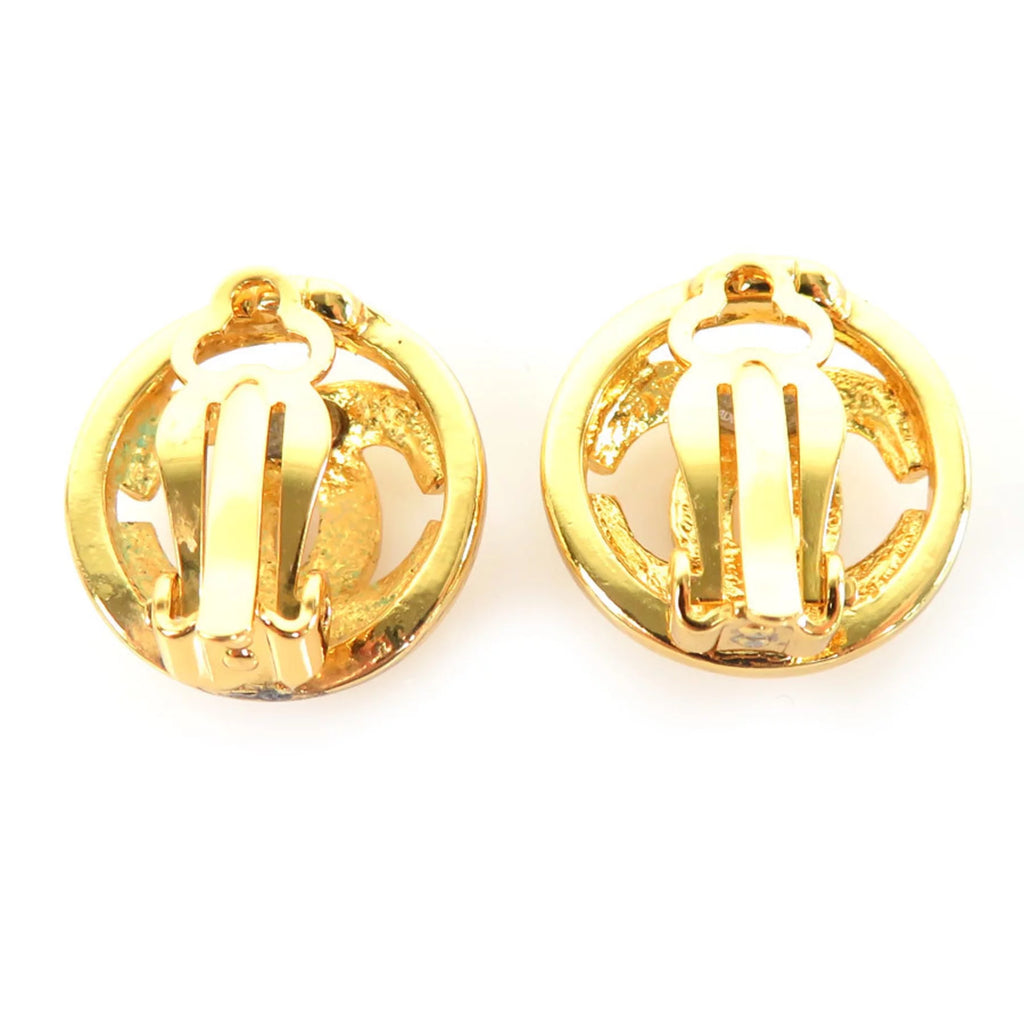Pre-Owned Gold Metal Earrings V555