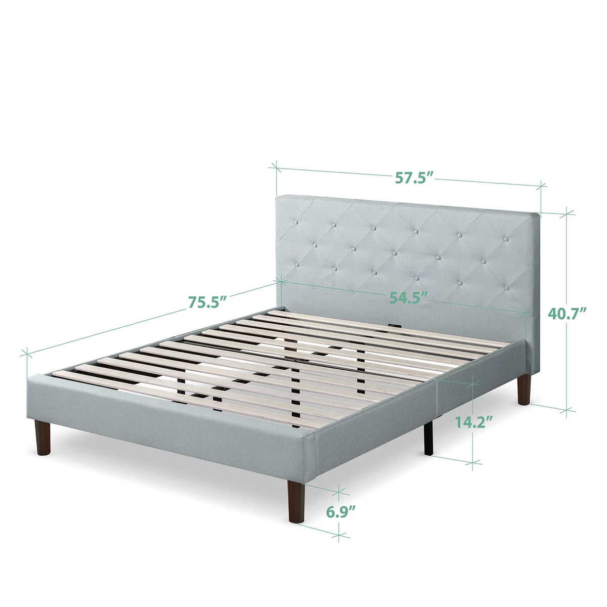 Upholstered Platform Bed Frame E5464