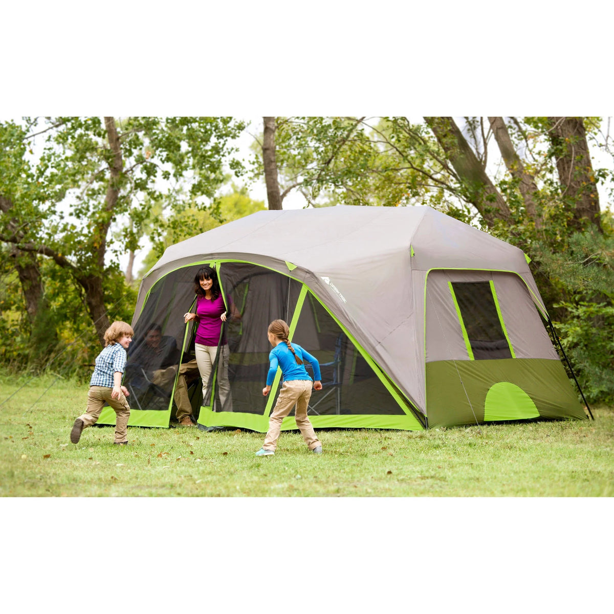 14' x 13.5' 9 Person 2 Room Instant Cabin Tent with Screen Room S316383