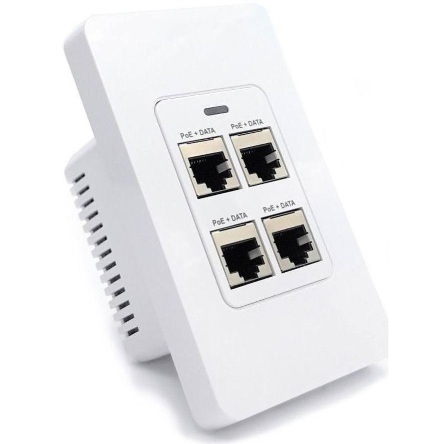 4 Port In-Wall Gigabit PoE Extender M458997