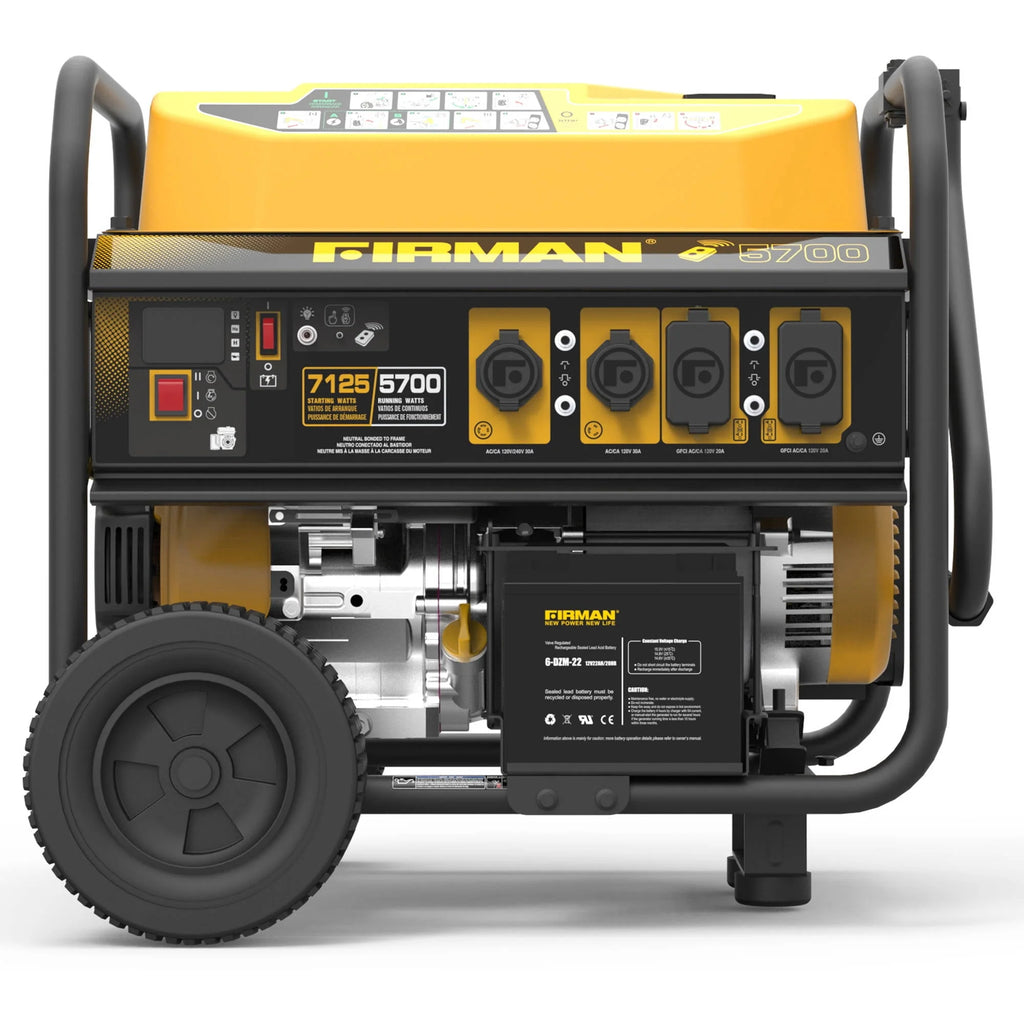 7125/5700 Watt 120/240 V Gas Remote Start Generator X2407