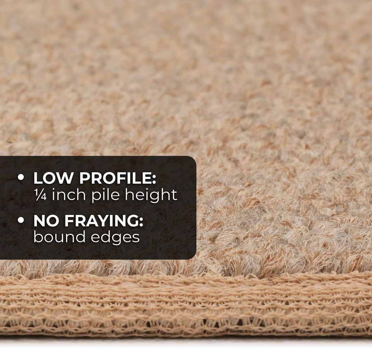 Skid-Resistant Carpet Runner Pebble Beige 14 Feet X 27 Inches R45806