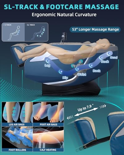 Beige Zero Gravity Full Body Massage Chair B476878