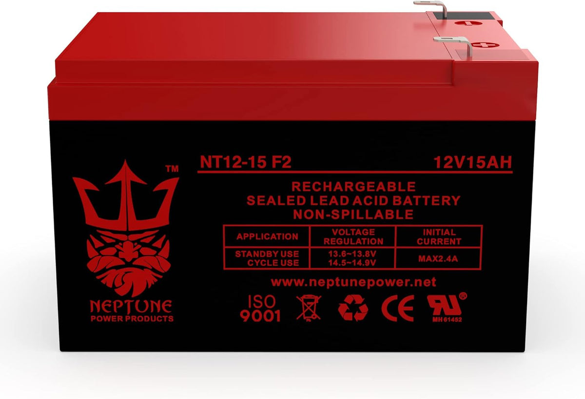 12V 15AH F2 Replaces Razor MX650 Dirt Rocket - 2 Pack S299468