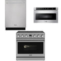 36 Electric Range, Dishwasher and Microwave X801