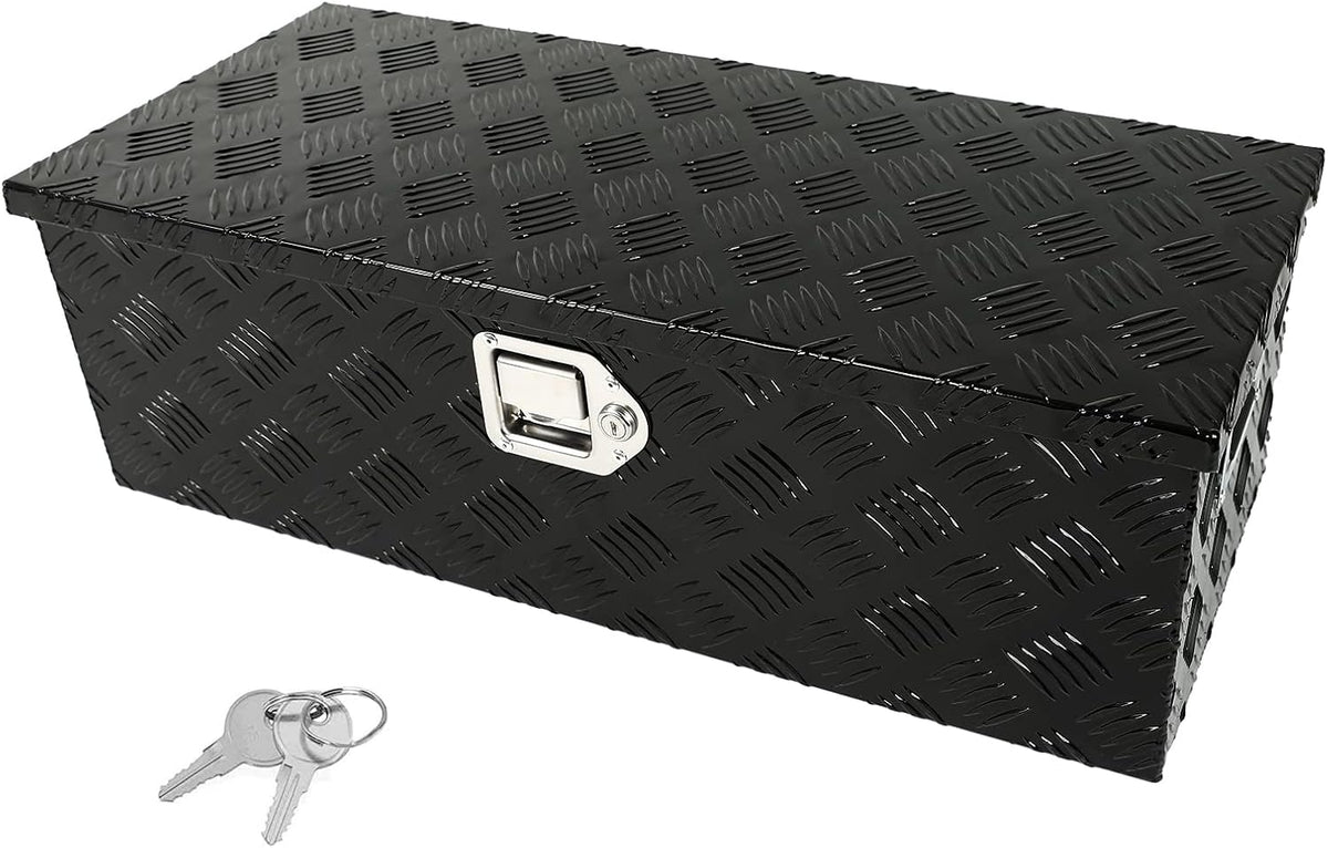 Black Aluminum Underbody Tool Box 30X13X10 Inch G22954
