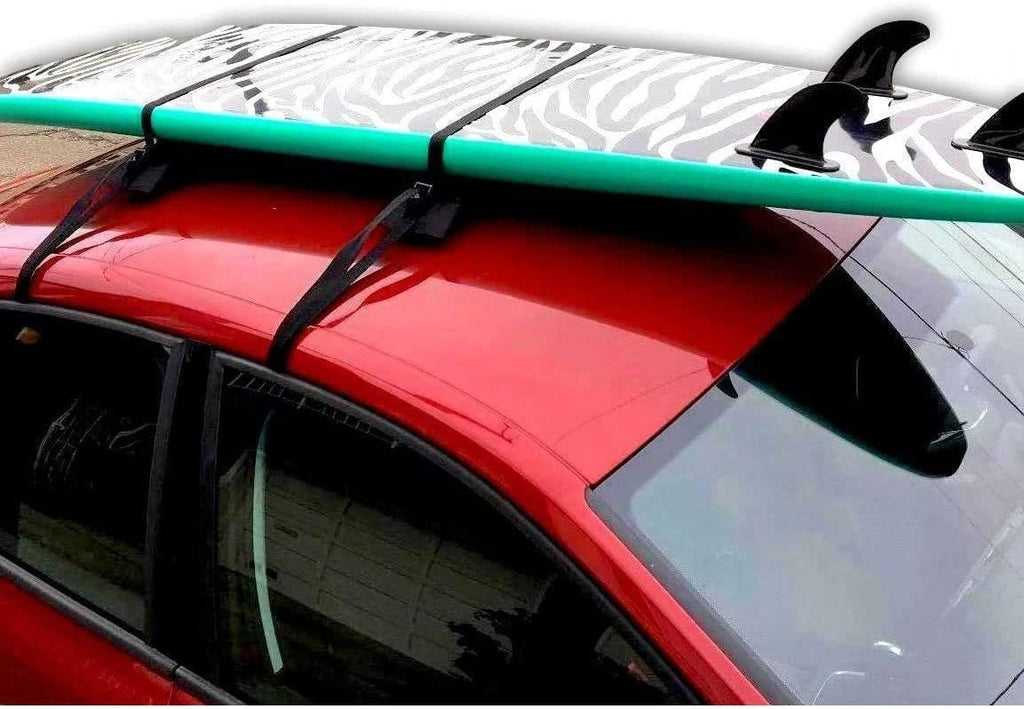 Soft Roof Surfboard Racks with Corrosion Resistant Buckles, Pack of 2 D1838
