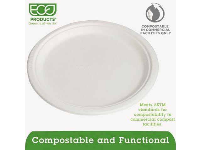 Compostable Sugarcane Plates - 10 X82555