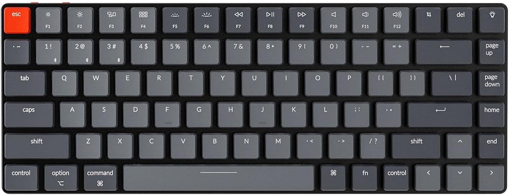 84 Keys Ultra-Slim Wireless Mechanical Keyboard with White LED Backlit V647
