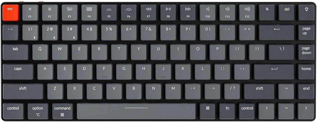 84 Keys Ultra-Slim Wireless Mechanical Keyboard with White LED Backlit V647