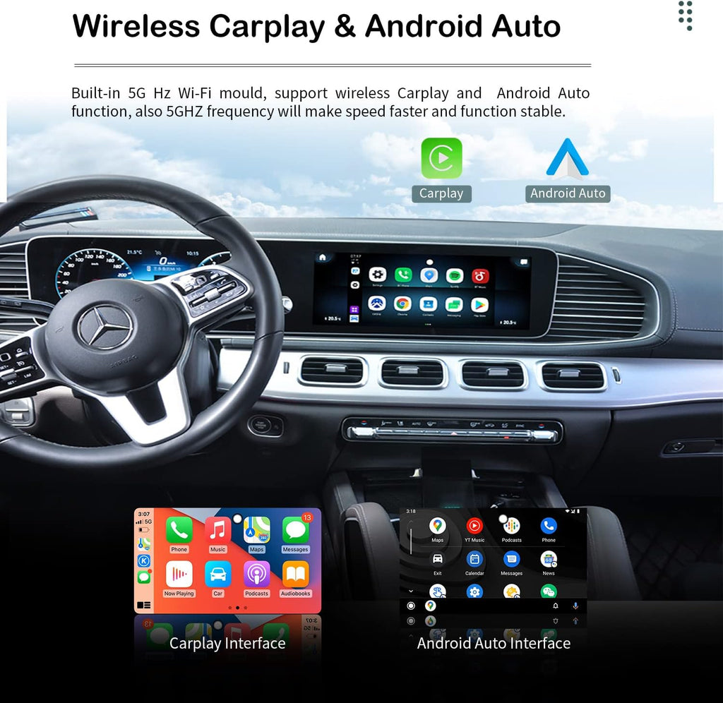 Wireless CarPlay Adapter with 4G Cellular, 8-core, 4G+64G Y71813
