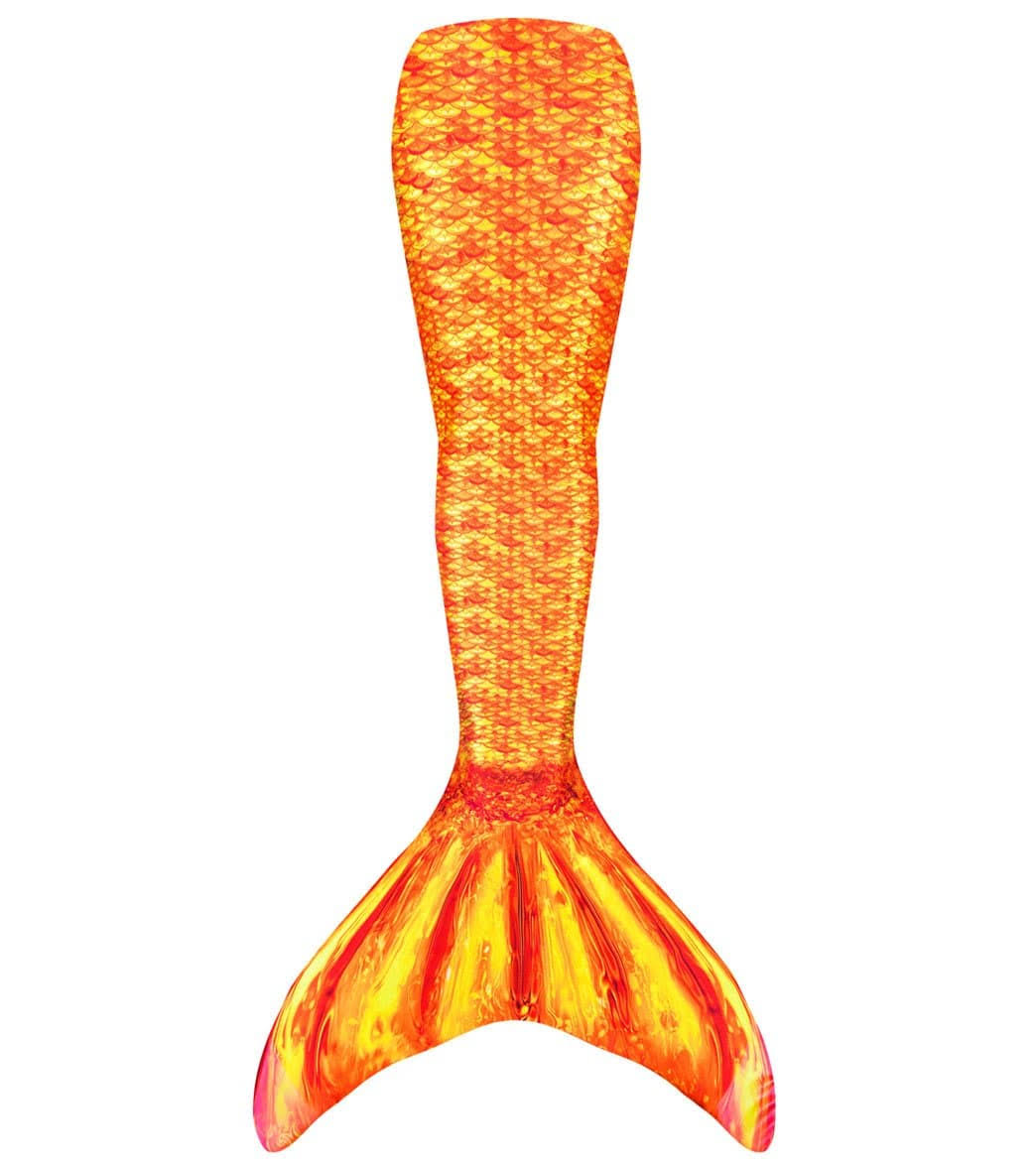 Mermaid Tail with Monofin, Child 06, Orange T452