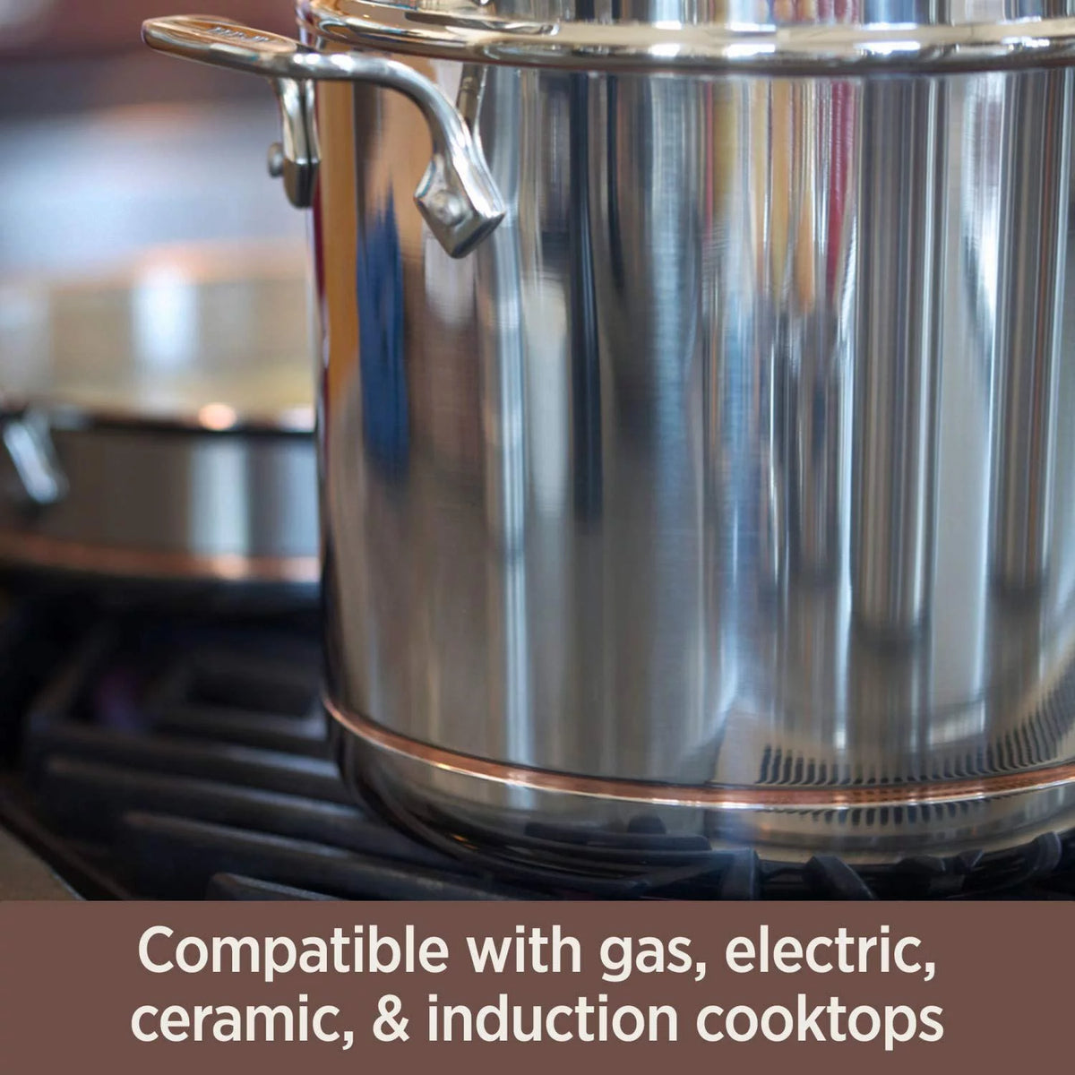 14 Piece 5-Ply Stainless Steel Copper Core Cookware Set B511