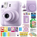 Lilac Purple Instant Film Camera with Instant Film Q889602