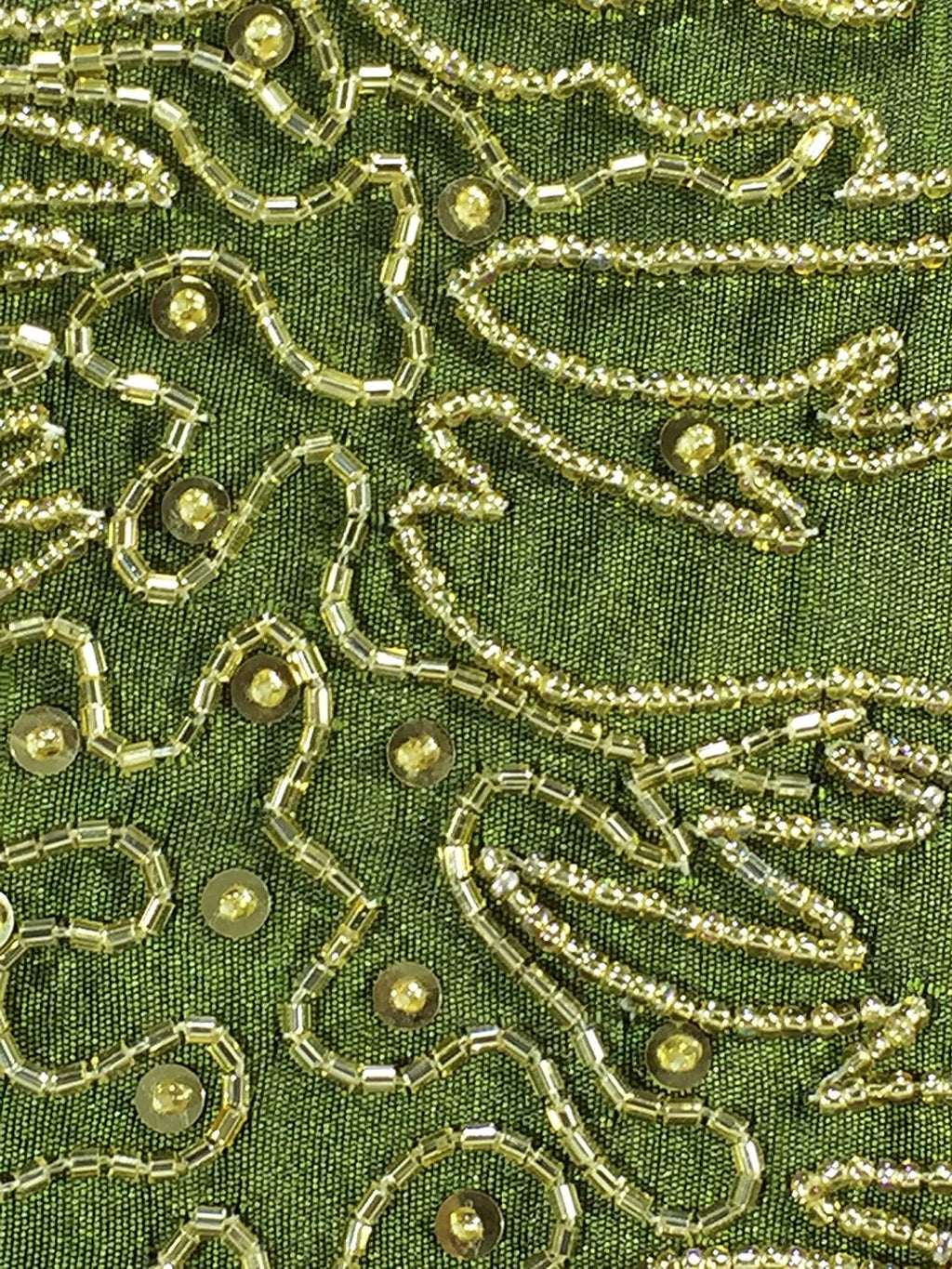 Moss Green Embroidered Euro Sham Cover 26X26 Inches T532017