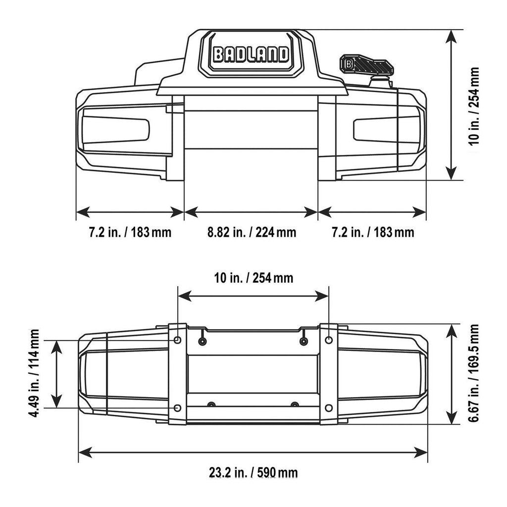 12,000 lb. Synthetic Rope Winch with Wireless Remote N41287